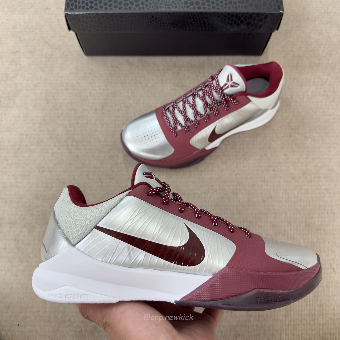 Nike Kobe 5 Protro Metallic Silver And Team Red Im0557 001 (3) - www.newkick.vip