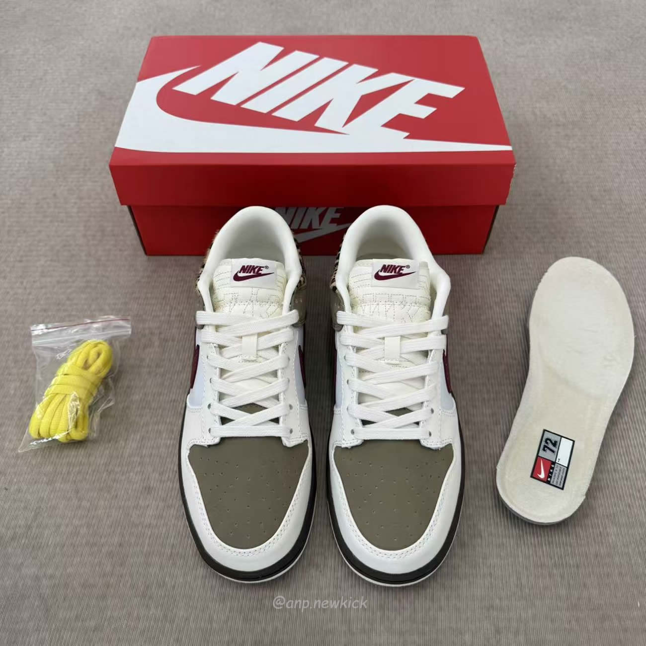 Nike Dunk Low Retro Khaki Team Red Pearl White Womens Im6687 262 (4) - www.newkick.vip