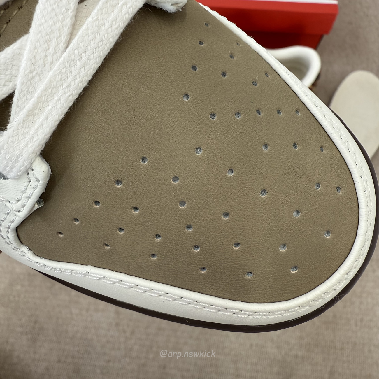 Nike Dunk Low Retro Khaki Team Red Pearl White Womens Im6687 262 (9) - www.newkick.vip