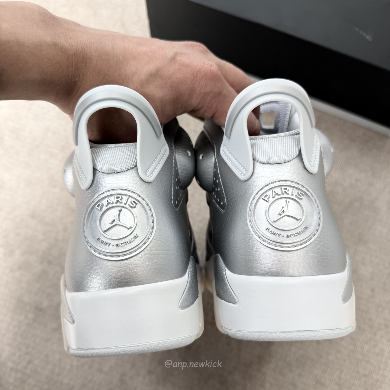 Air Jordan 6 Retro Psg Paris Saint Germain Silver Iq5135 001 (9) - www.newkick.vip