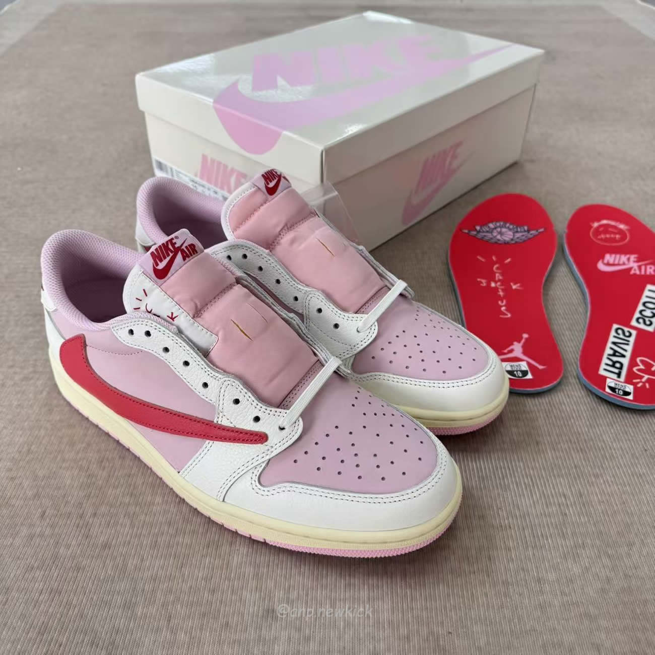 Air Jordan 1 Retro Low Og Sp Travis Scott Shy Pink Iq7604 101 (12) - www.newkick.vip