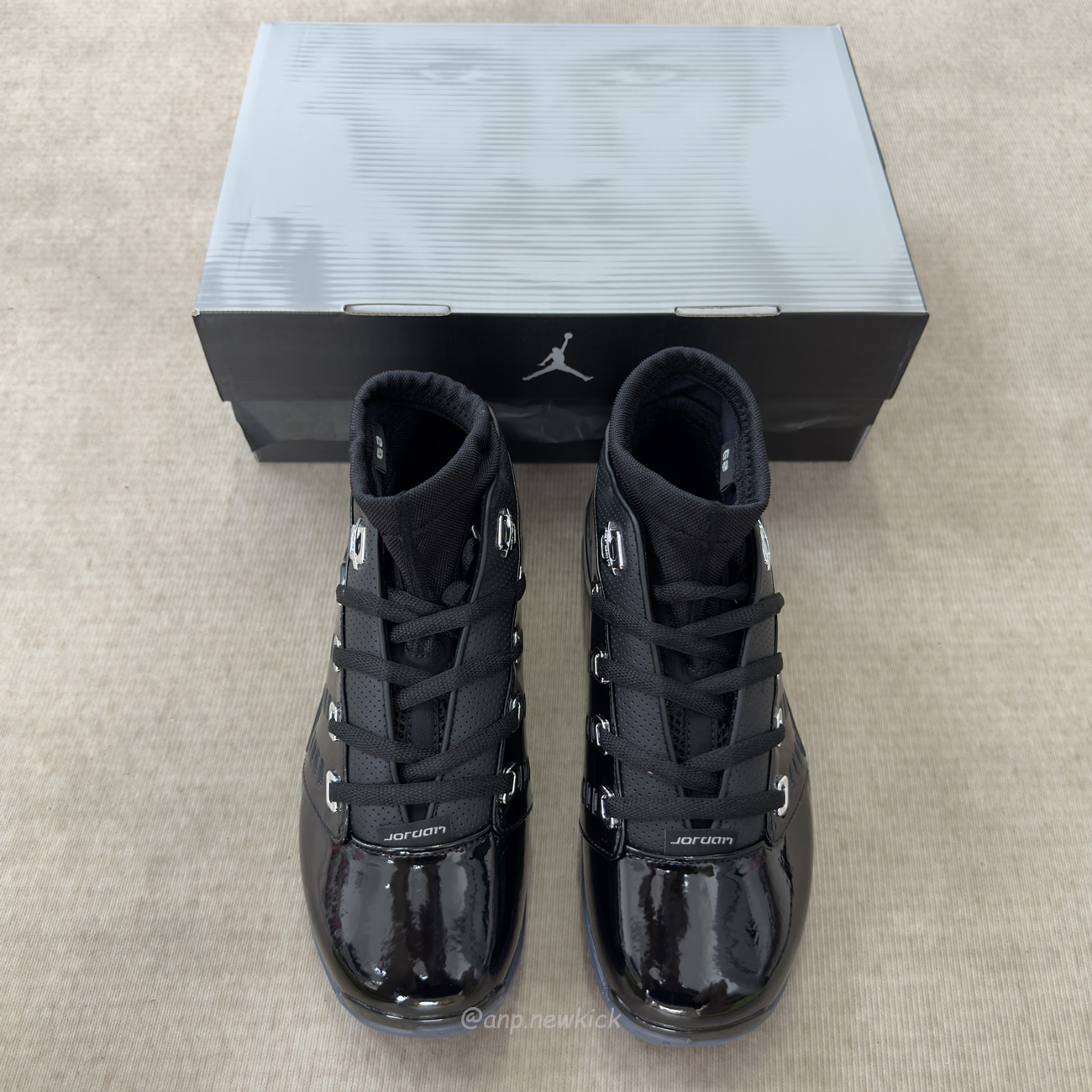 Air Jordan 17 Retro Low Sp Black Patent Iv7640 001 (2) - www.newkick.vip