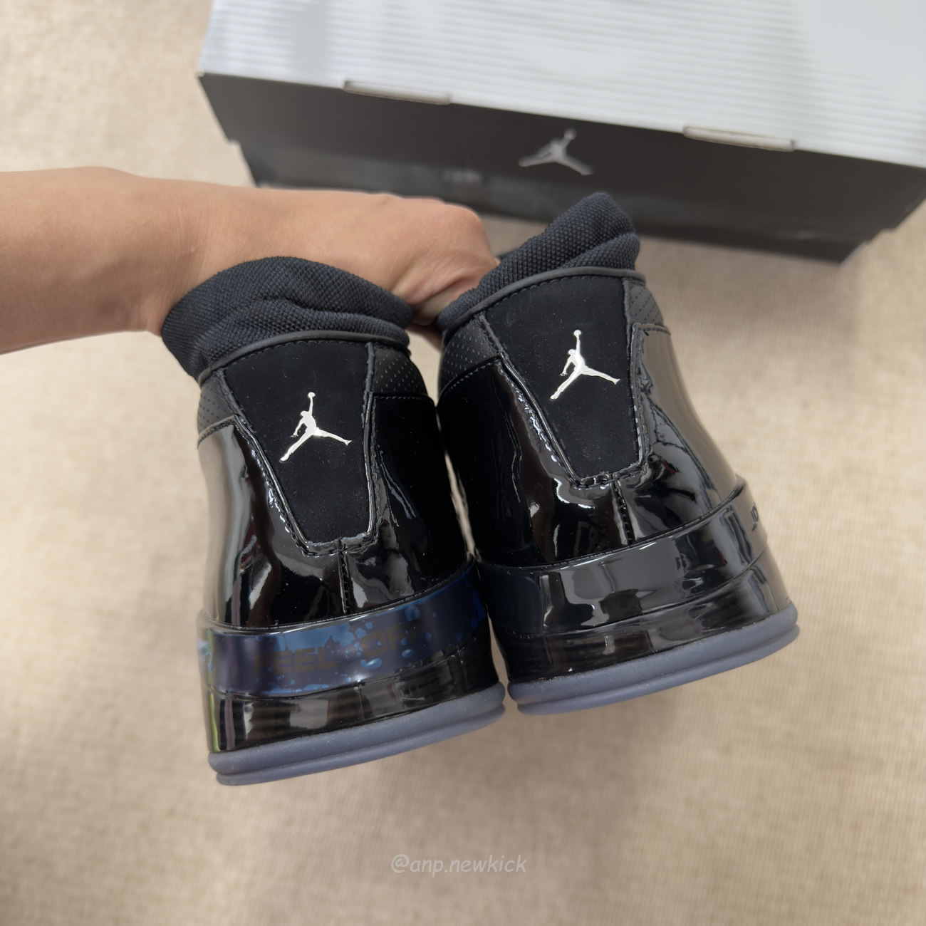 Air Jordan 17 Retro Low Sp Black Patent Iv7640 001 (9) - www.newkick.vip