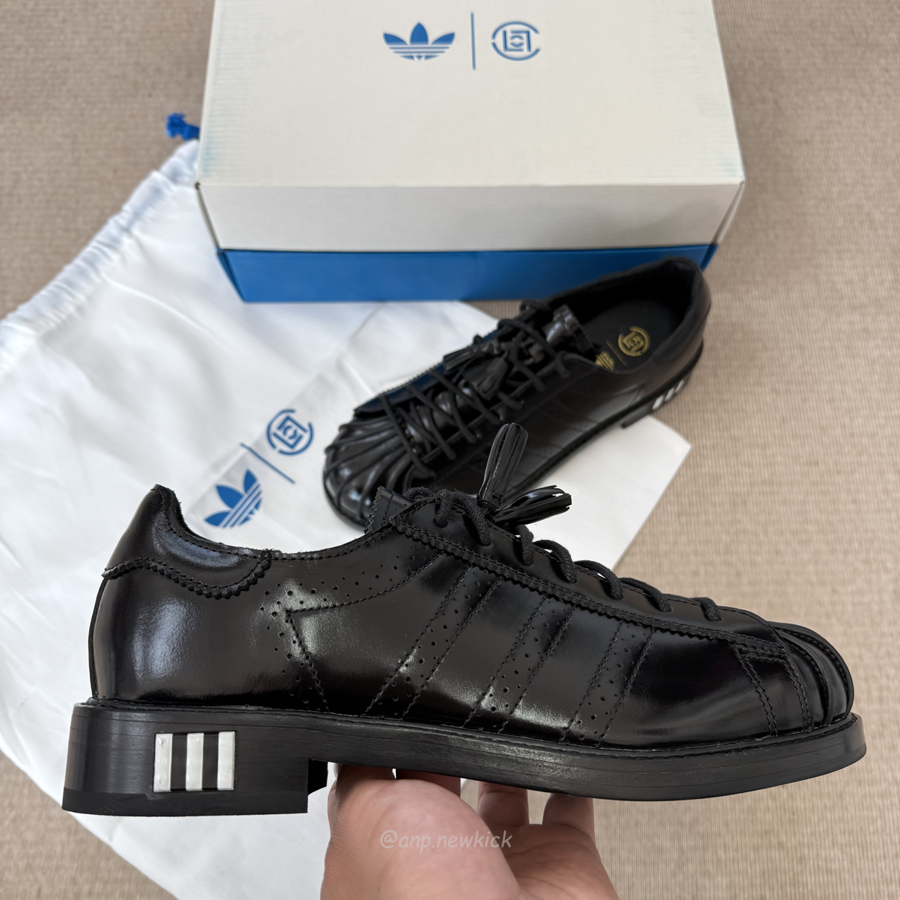 Adidas Dress Superstar Clot By Edison Chen Black Jr2814 (6) - www.newkick.vip