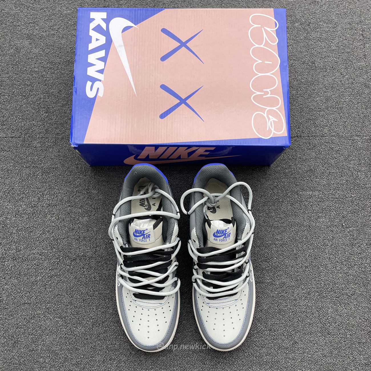 Nike Kaws X Air Force 1 Low Grey Royal Ks6869 333 (2) - www.newkick.vip