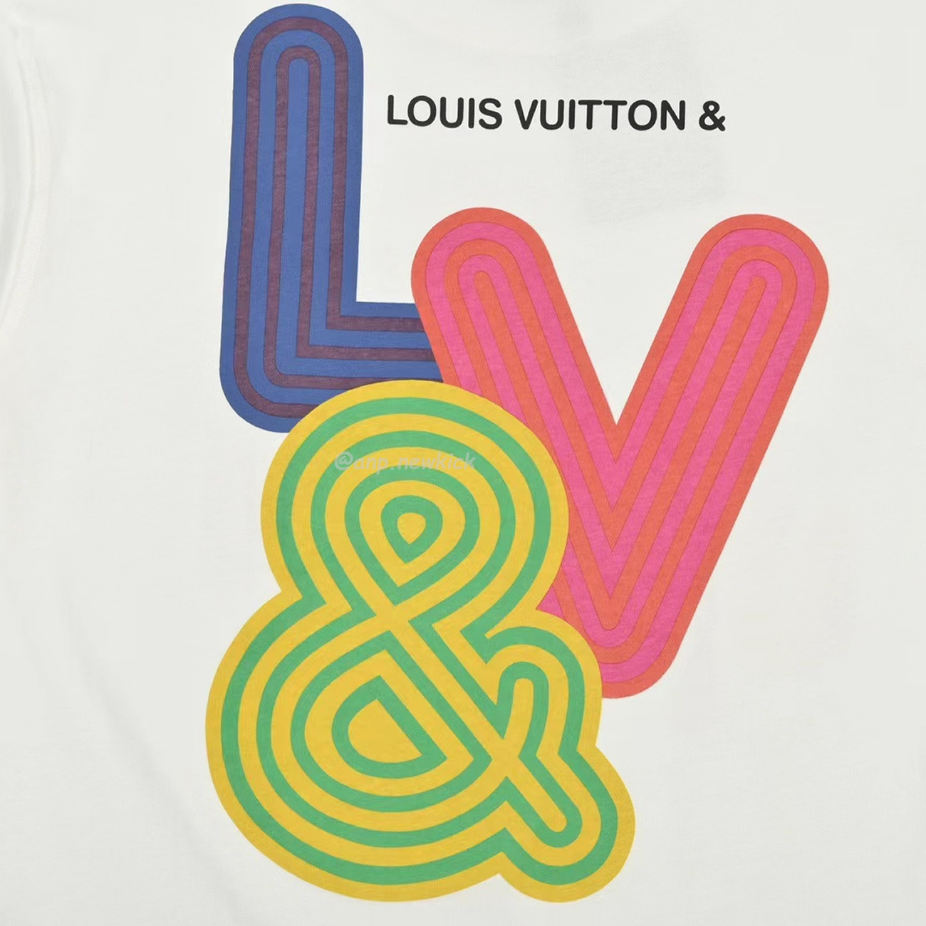 Louis Vuitton Colorful Letter Printed Short Sleeves T Shirt (2) - www.newkick.vip Louis Vuitton Colorful Letter Printed Short Sleeves T Shirt (2) - www.newkick.vip