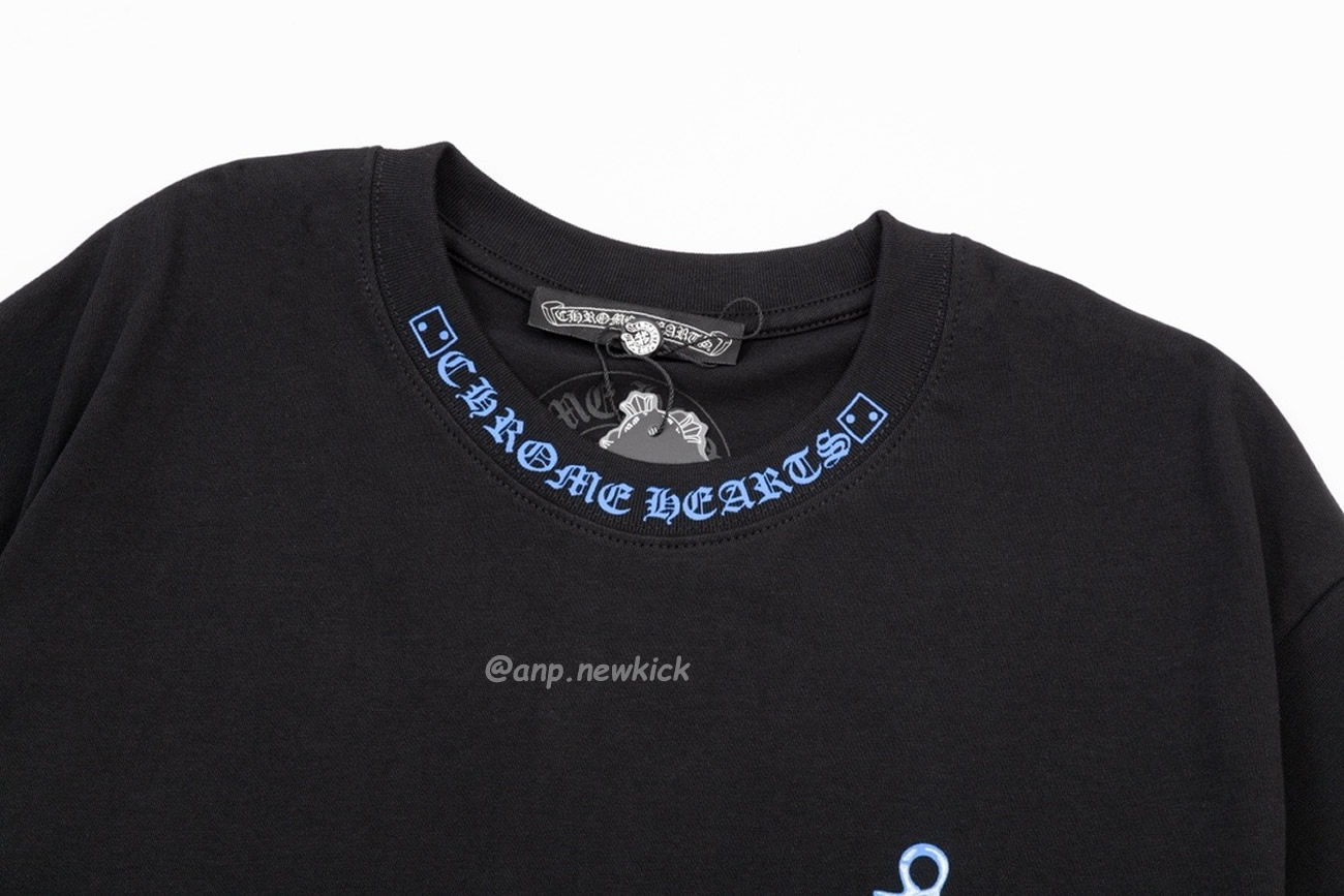 Chrome Hearts White Black Light Blue Dice T Shirt (7) - www.newkick.vip