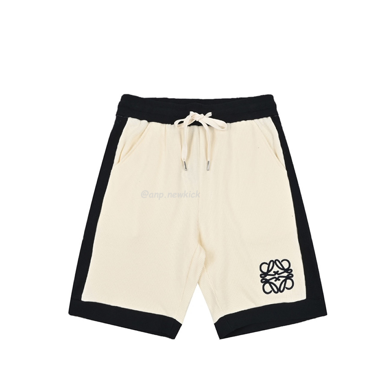 Loewe 24ss Embroidered Logo Color Blocking Waffle Shorts (6) - www.newkick.vip