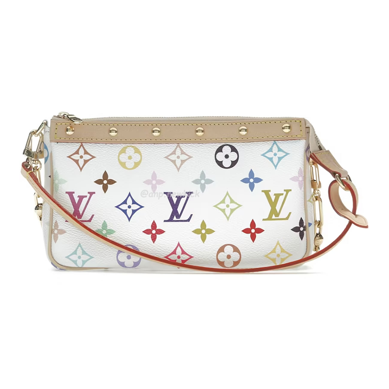 Louis Vuitton X Takashi Murakami Pochette Accessoires White Multicolored M13404 (1) - www.newkick.vip