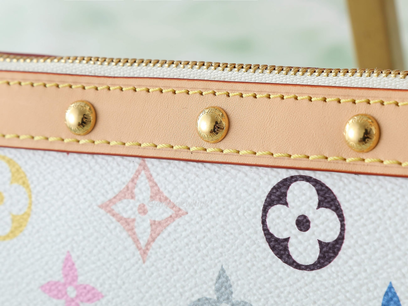 Louis Vuitton X Takashi Murakami Pochette Accessoires White Multicolored M13404 (10) - www.newkick.vip