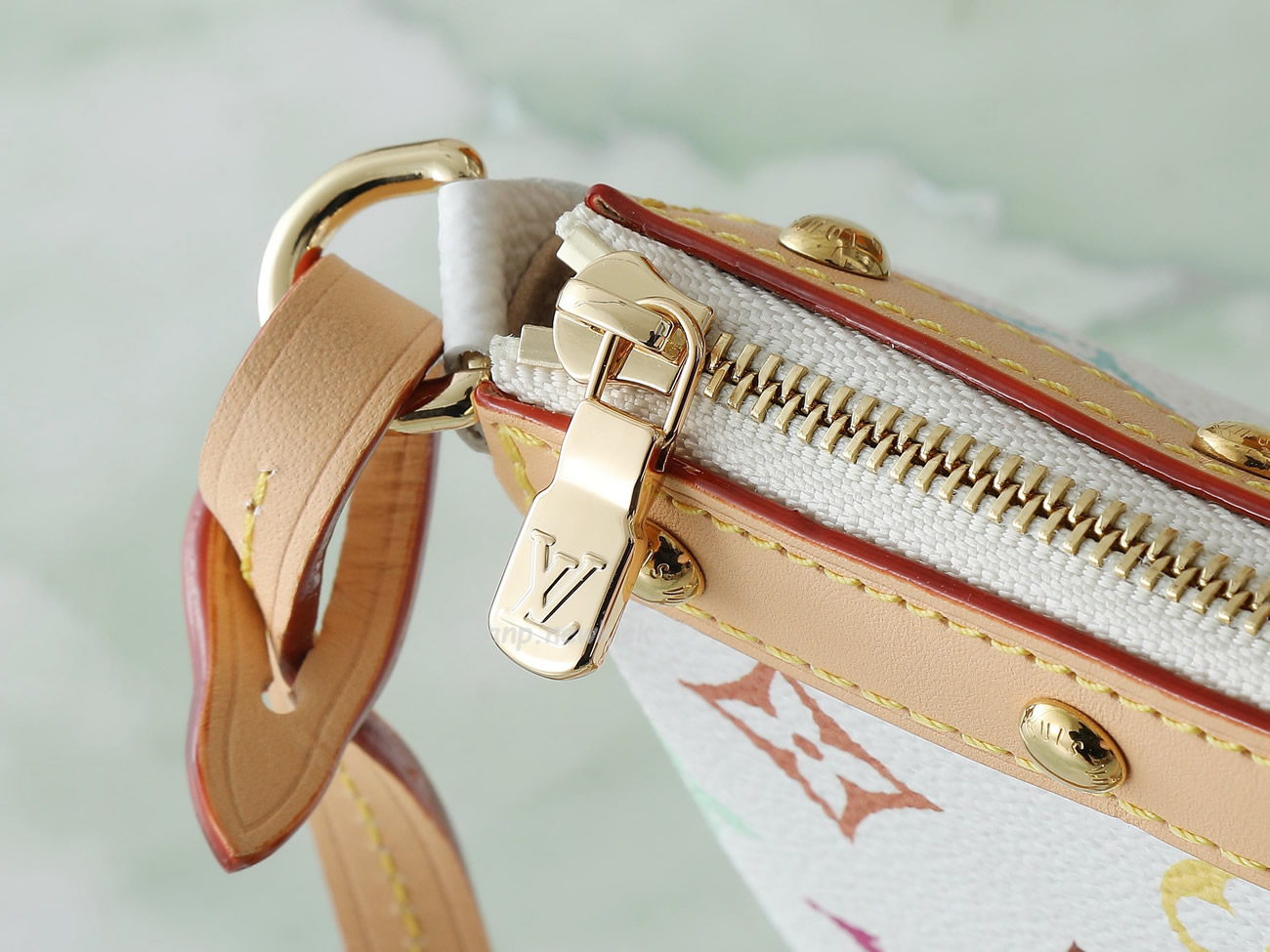 Louis Vuitton X Takashi Murakami Pochette Accessoires White Multicolored M13404 (5) - www.newkick.vip