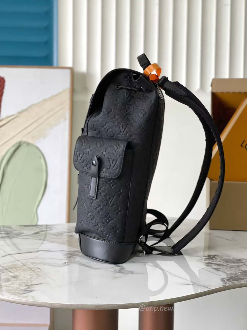 Louis Vuitton Lv Christopher Mm Monogram Taurillon Leather Lg G90 M55699 (7) - www.newkick.vip