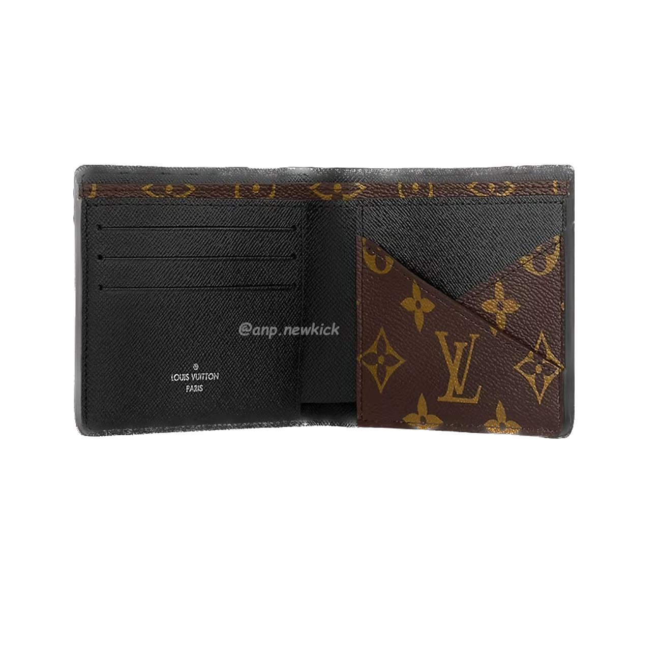 Louis Vuitton Wallet Monogram Multiple Brown Black M69408 (5) - www.newkick.vip