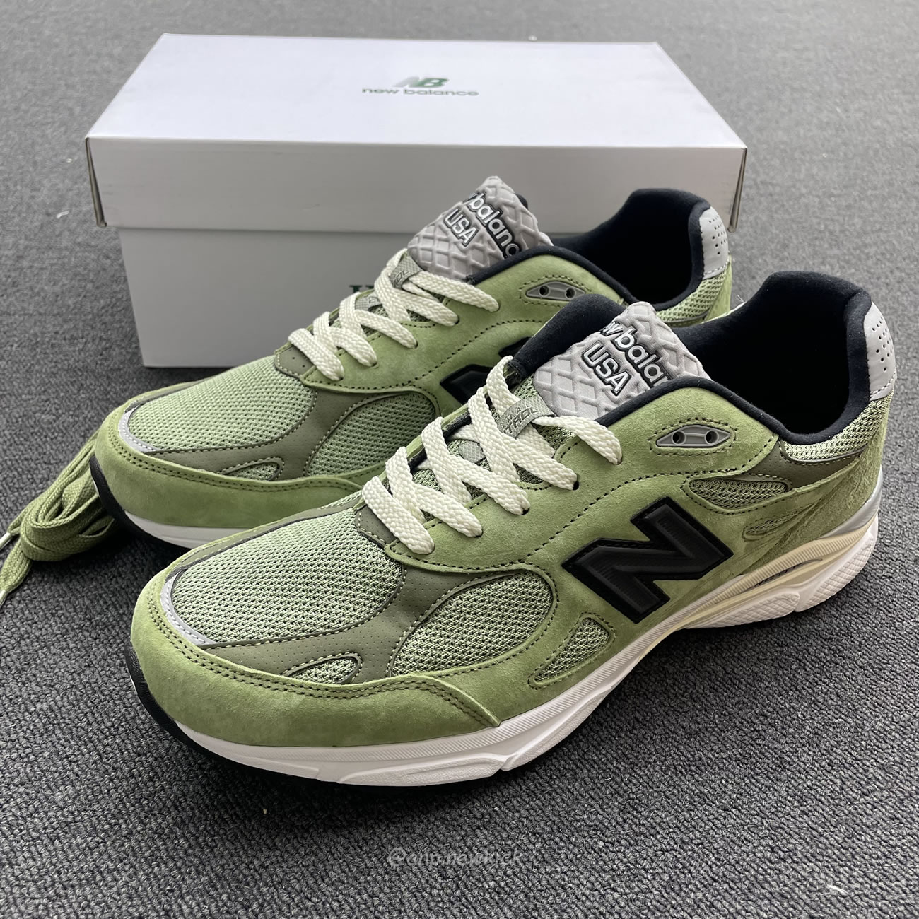 New Balance 990v3 Miusa Jjjjound Olive M990jd3 (10) - www.newkick.vip