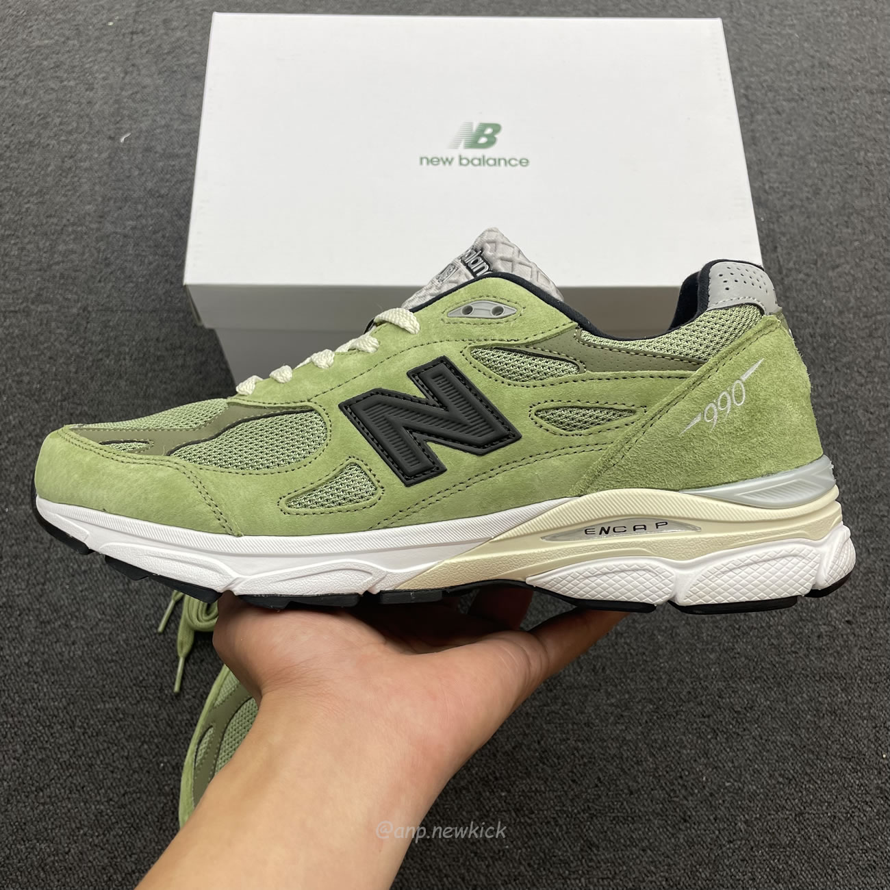 New Balance 990v3 Miusa Jjjjound Olive M990jd3 (5) - www.newkick.vip