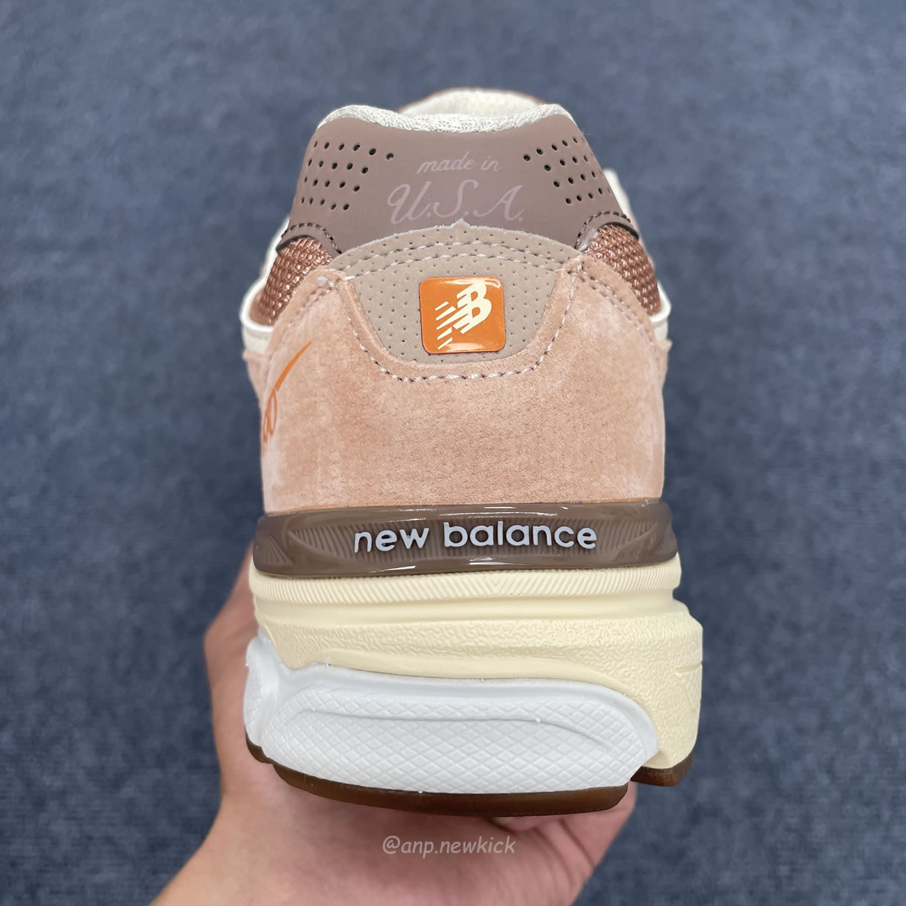 New Balance 990v3 Miusa Size Exclusive Orange Cream M990sz3 (3) - www.newkick.vip