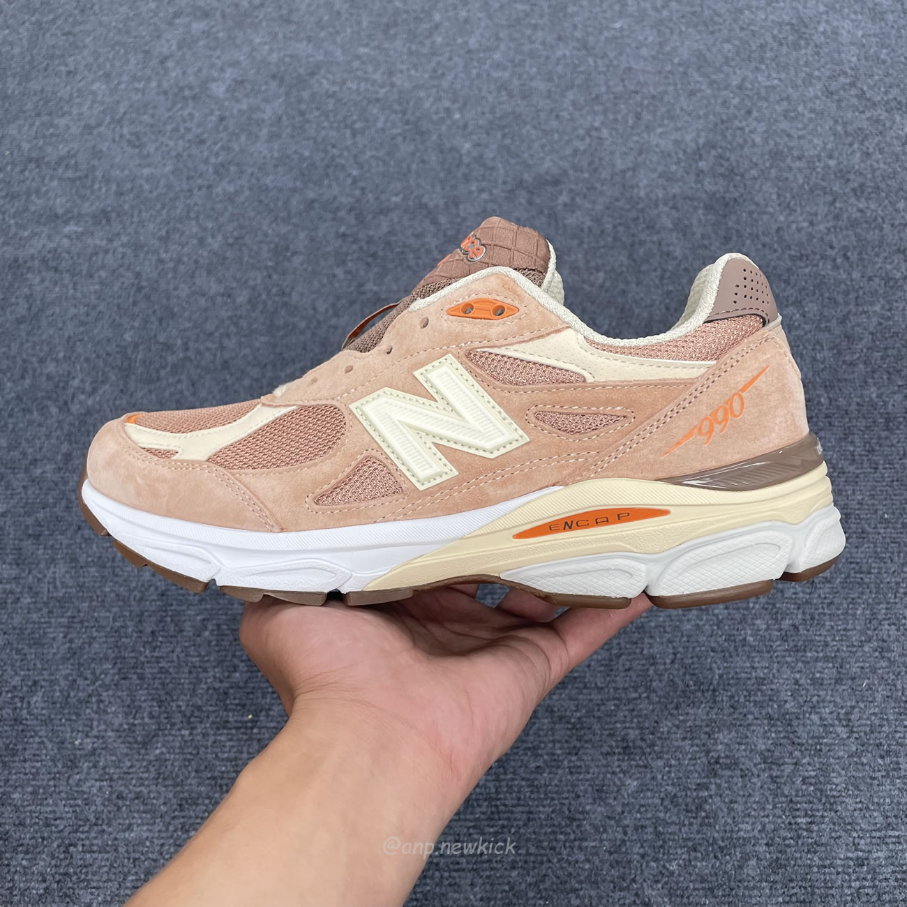 New Balance 990v3 Miusa Size Exclusive Orange Cream M990sz3 (4) - www.newkick.vip