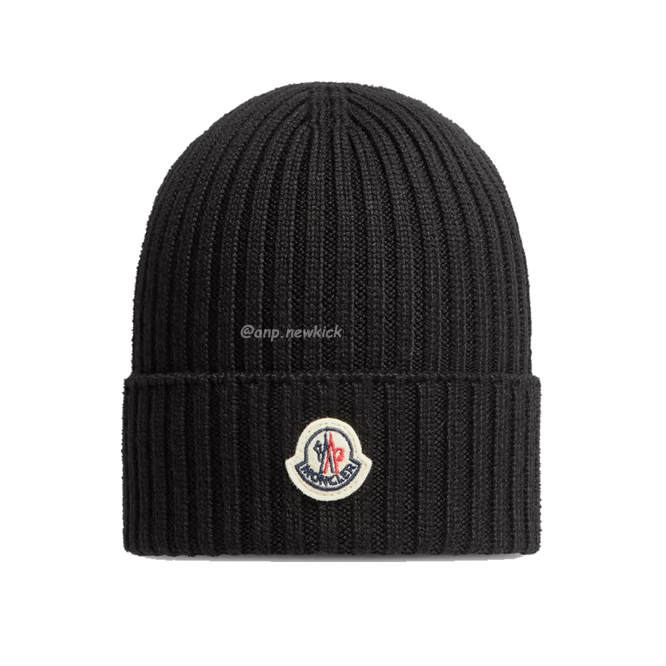 Moncler Logo Patch Ribbed Knit Beanie Black Blue (2) - www.newkick.vip Moncler Logo Patch Ribbed Knit Beanie Black Blue (2) - www.newkick.vip