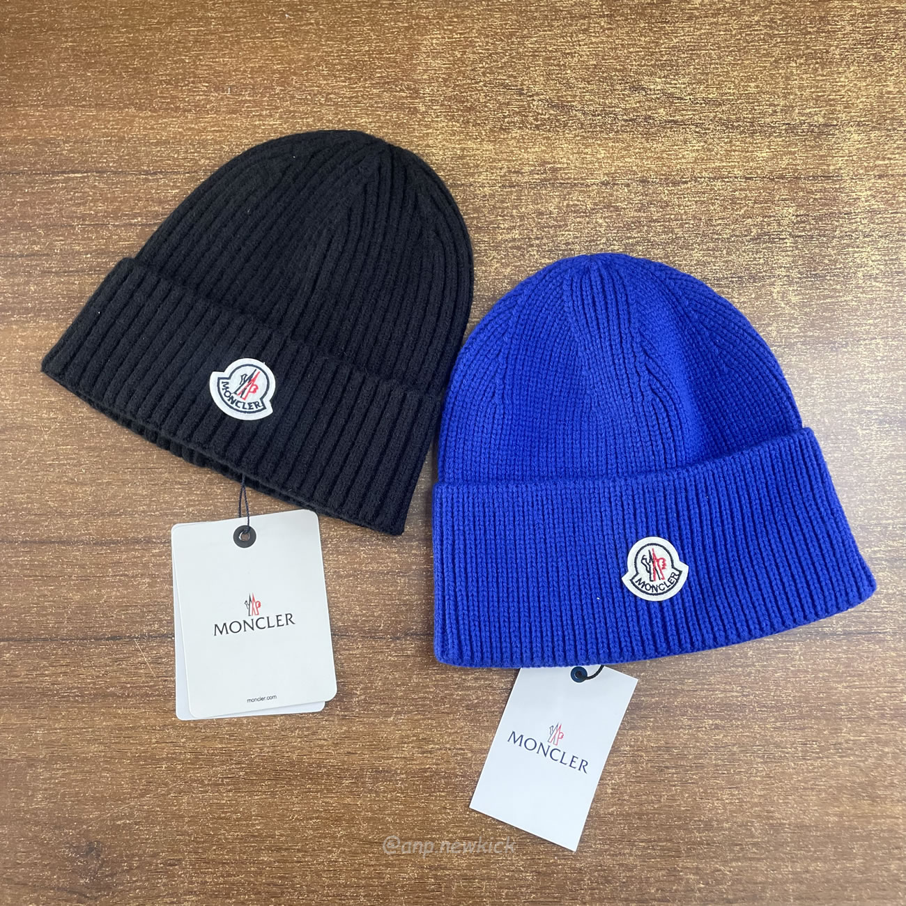 Moncler Logo Patch Ribbed Knit Beanie Black Blue (5) - www.newkick.vip Moncler Logo Patch Ribbed Knit Beanie Black Blue (5) - www.newkick.vip