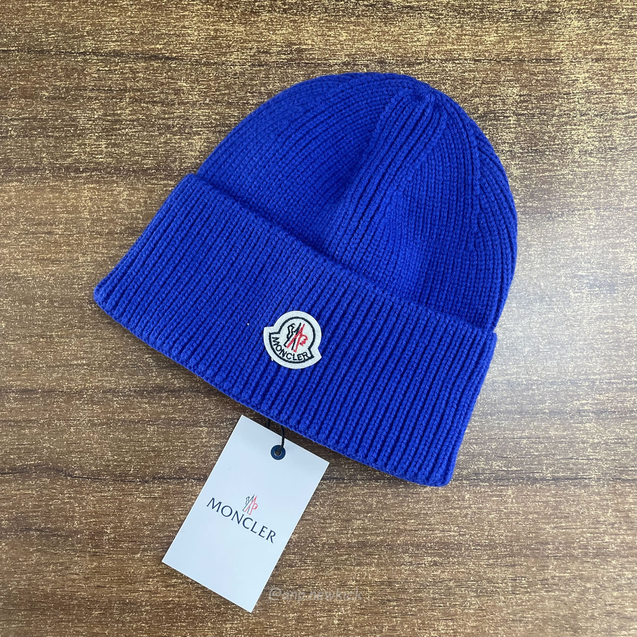 Moncler Logo Patch Ribbed Knit Beanie Black Blue (6) - www.newkick.vip Moncler Logo Patch Ribbed Knit Beanie Black Blue (6) - www.newkick.vip
