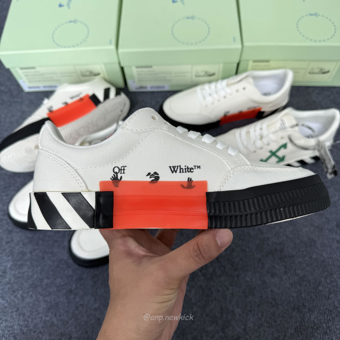 Off White Vulc Low Navy Arrow White Purple Grey Omia085f21fab0010146 (11) - www.newkick.vip