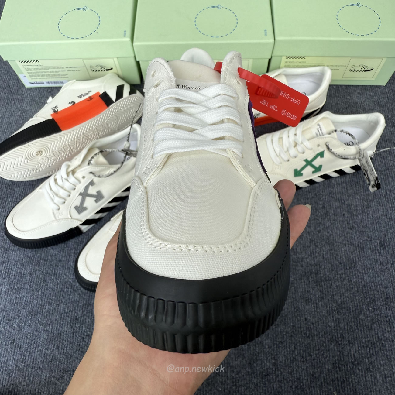 Off White Vulc Low Navy Arrow White Purple Grey Omia085f21fab0010146 (5) - www.newkick.vip