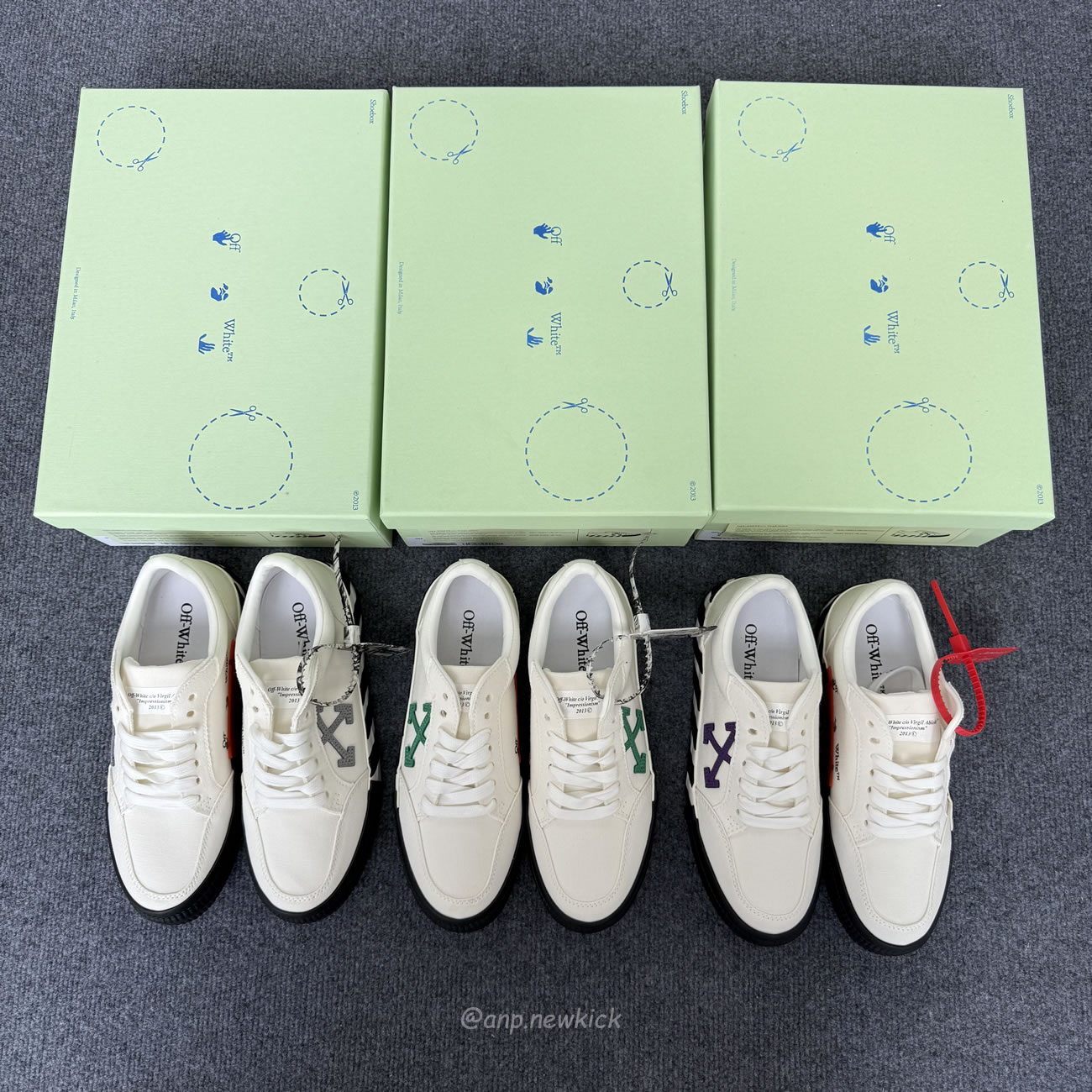 Off White Vulc Low Navy Arrow White Purple Grey Omia085f21fab0010146 (6) - www.newkick.vip