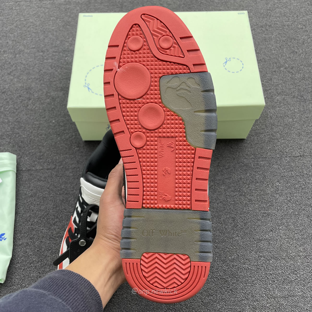Off White Out Of Office Ooo Low Tops Black White Red Omia189s22lea0012510 (2) - www.newkick.vip