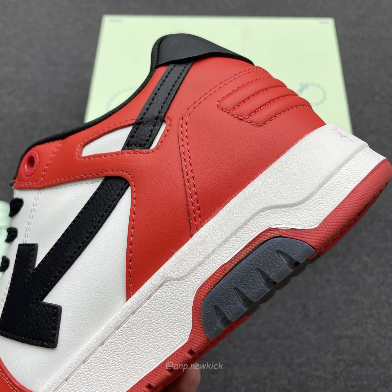 Off White Out Of Office Ooo Low Tops Black White Red Omia189s22lea0012510 (9) - www.newkick.vip