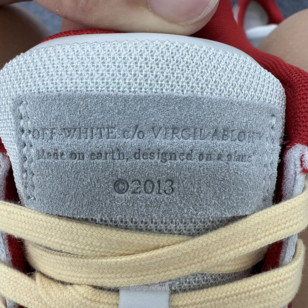 Off White Out Of Office Ooo Low Tops Light Grey Red Omia189s24lea0110525 (5) - www.newkick.vip