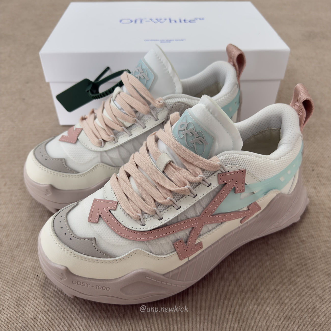 Off White Odsy 1000 Grey Powder Pink Womens Owia180s23fab0010534 (10) - www.newkick.vip