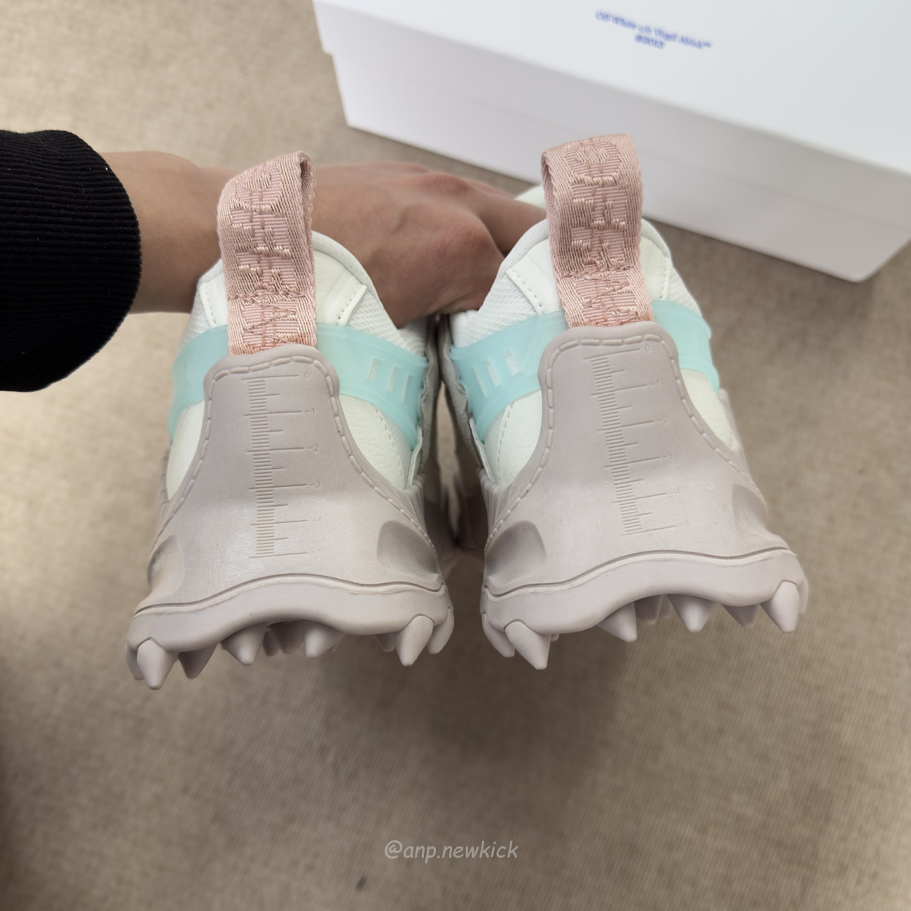 Off White Odsy 1000 Grey Powder Pink Womens Owia180s23fab0010534 (2) - www.newkick.vip