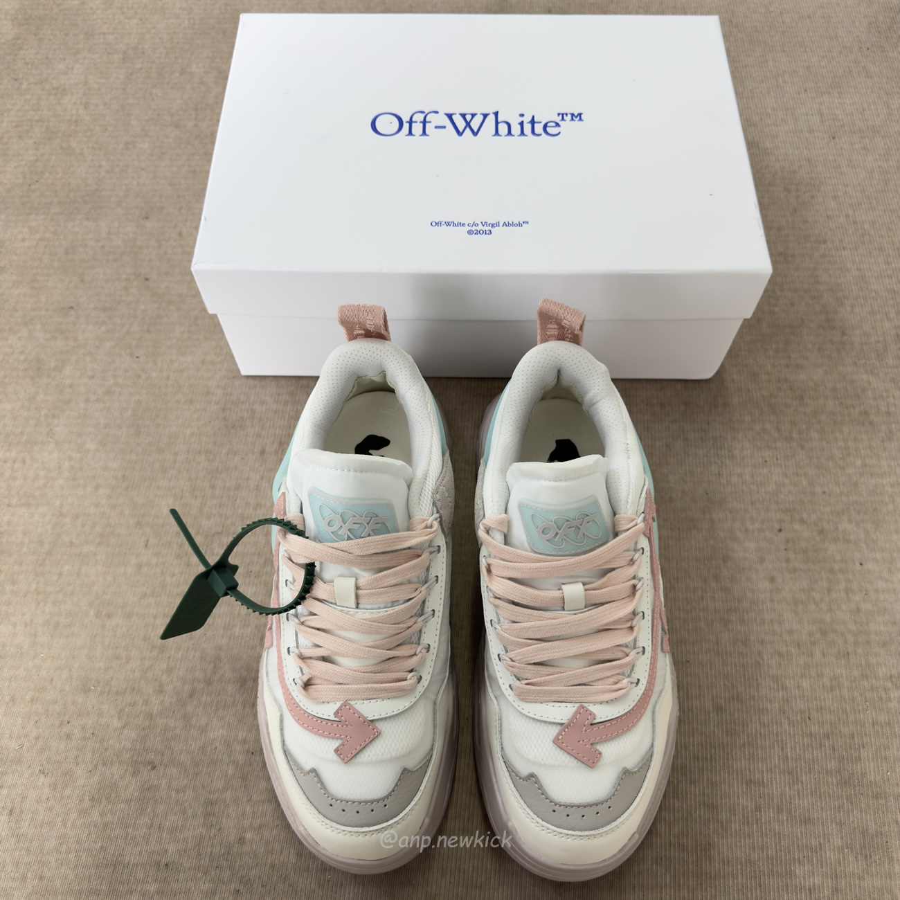 Off White Odsy 1000 Grey Powder Pink Womens Owia180s23fab0010534 (8) - www.newkick.vip