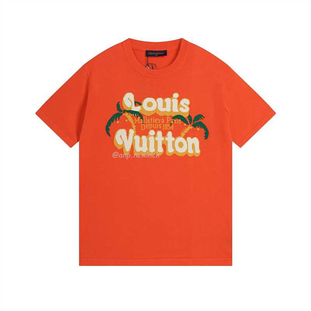 Louis Vuitton Short Sleeved Cotton Crewneck Orange Fw24 (1) - www.newkick.vip Louis Vuitton Short Sleeved Cotton Crewneck Orange Fw24 (1) - www.newkick.vip