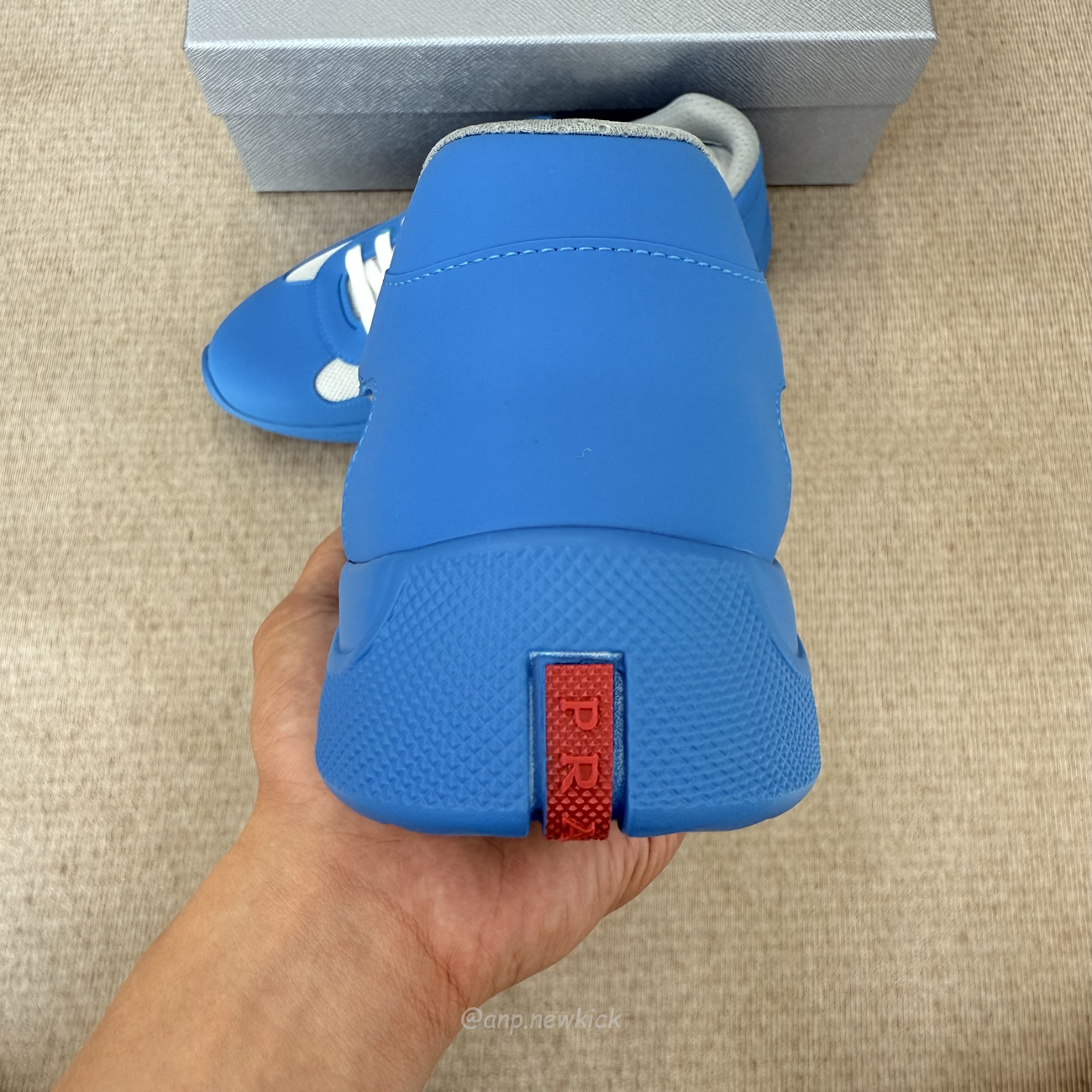 Prada Americas Cup Icon Soft Blue Sneakers (2) - www.newkick.vip