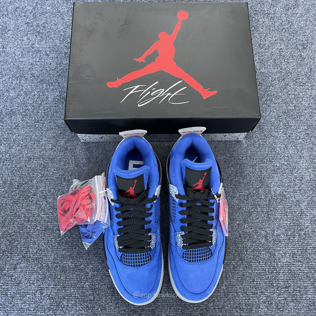 Air Jordan 4 Retro Eminem Encore Deep Royal Blue Black (4) - www.newkick.vip