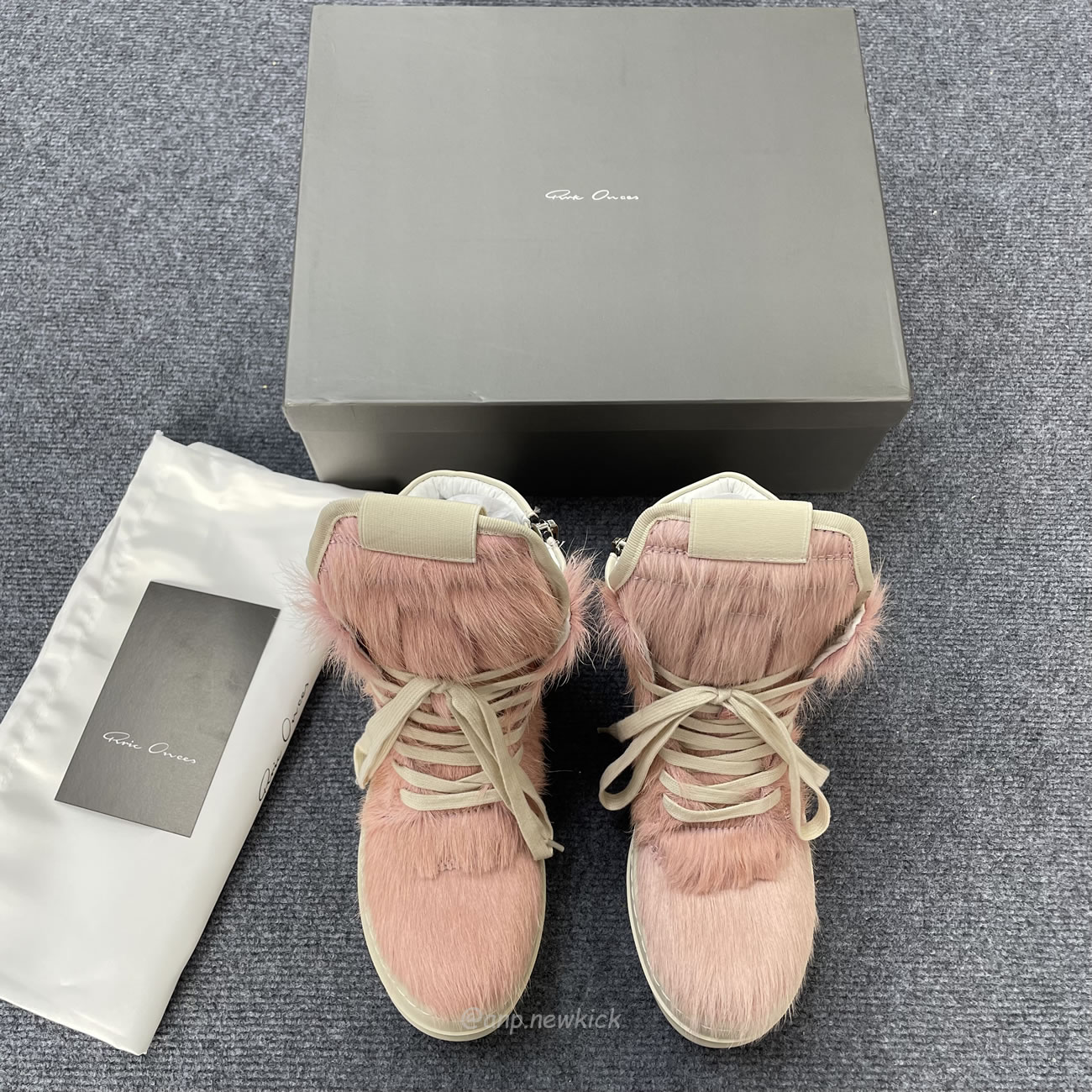 Rick Owens Geobasket Kuhfell Dusty Rosa Milch Rr02b2894lhl 8311 (3) - www.newkick.vip