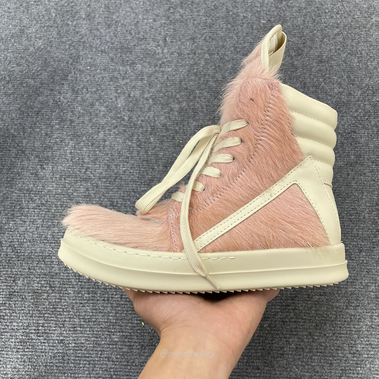 Rick Owens Geobasket Kuhfell Dusty Rosa Milch Rr02b2894lhl 8311 (4) - www.newkick.vip
