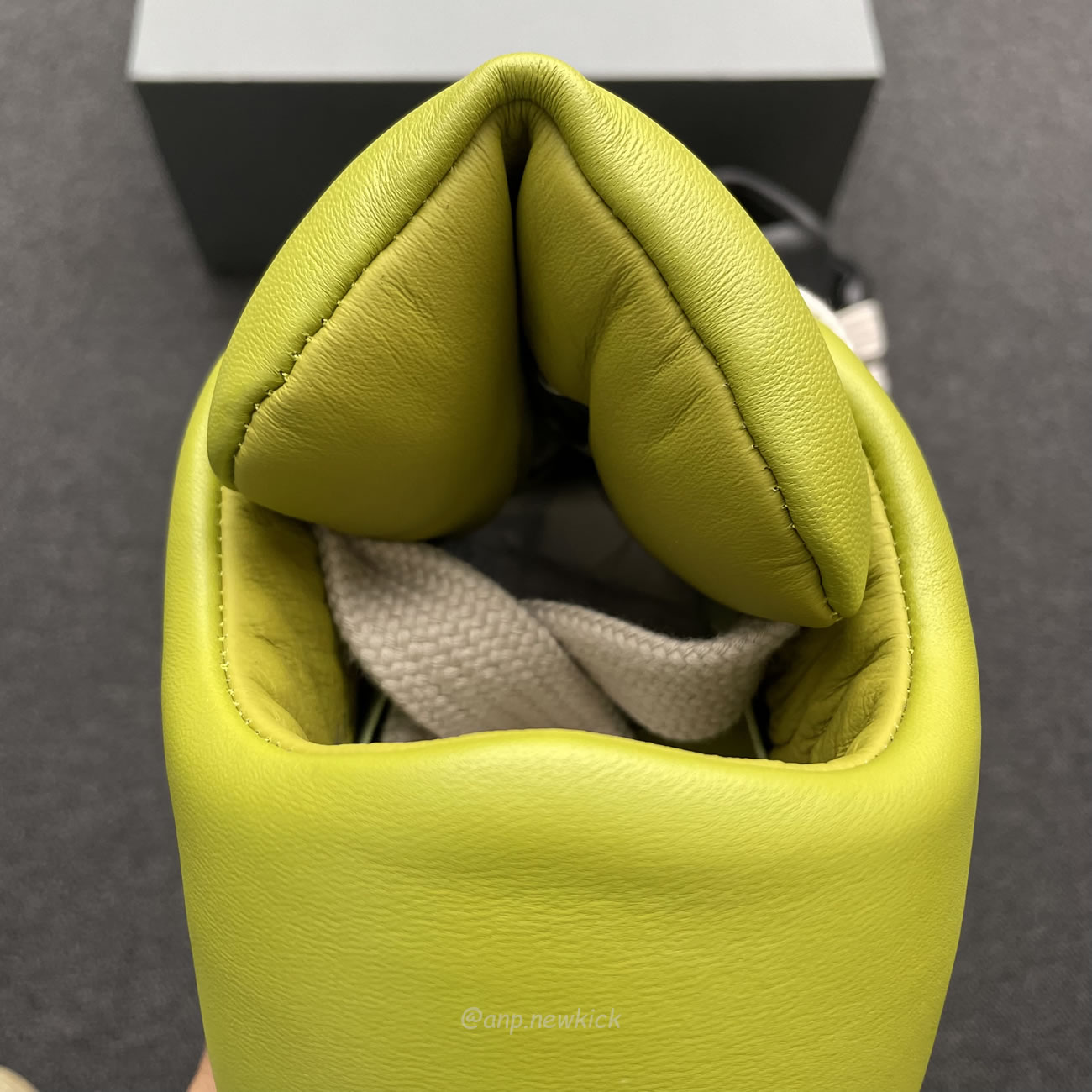 Rick Owens Jumbo Lace Padded Sneaks Low Black Acid Milk Ru02c7893 (13) - www.newkick.vip