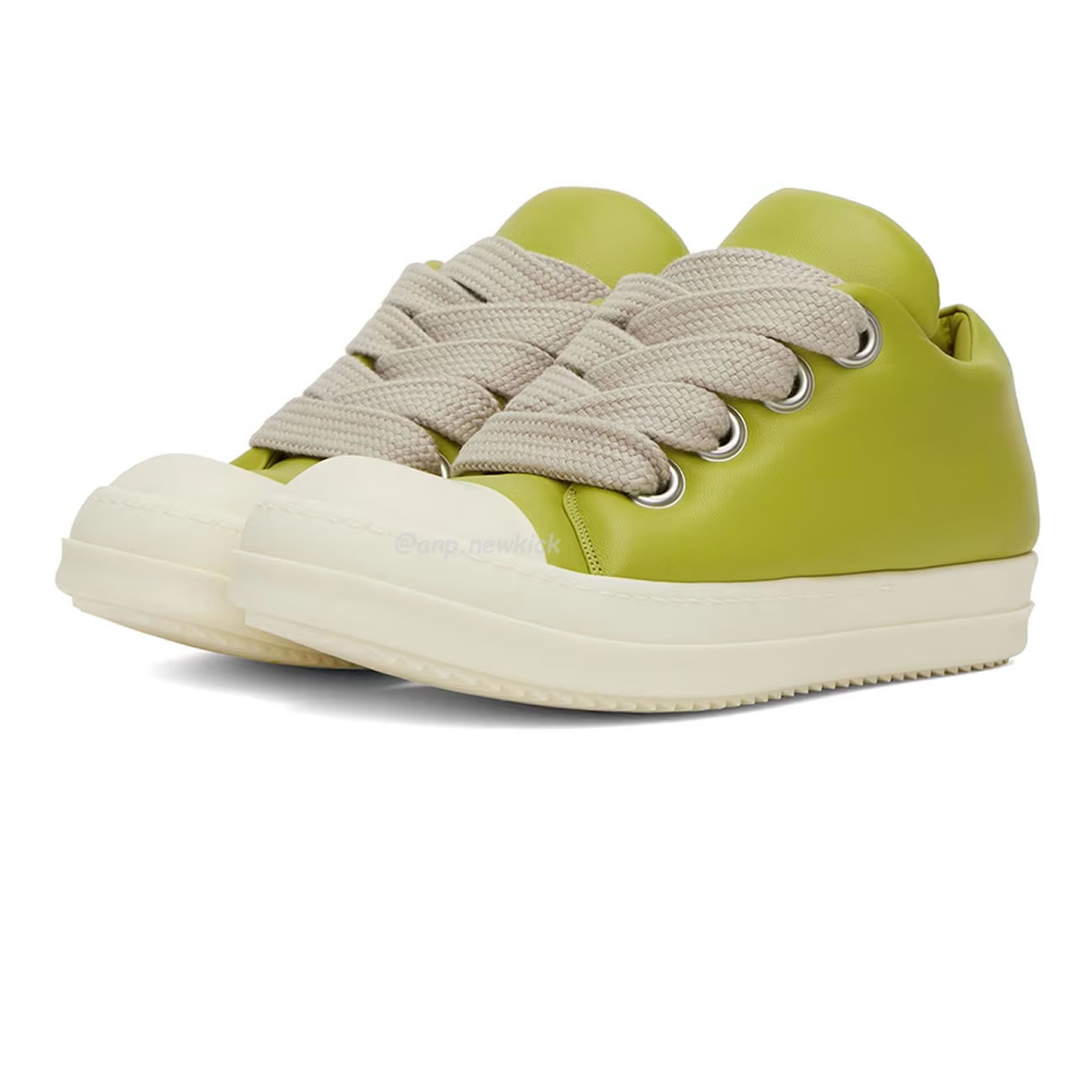 Rick Owens Jumbo Lace Padded Sneaks Low Black Acid Milk Ru02c7893 (18) - www.newkick.vip