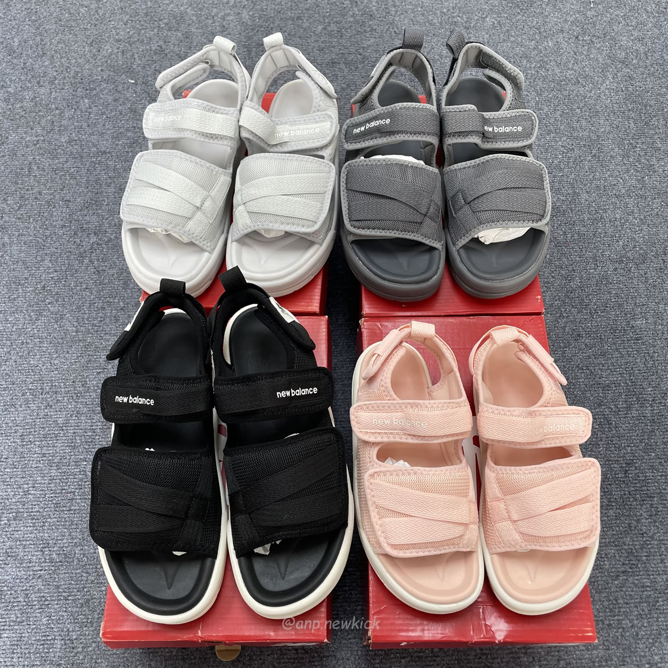 New Balance 3206 Sandal Pink Cream Black White Gray Sdl3206b (3) - www.newkick.vip