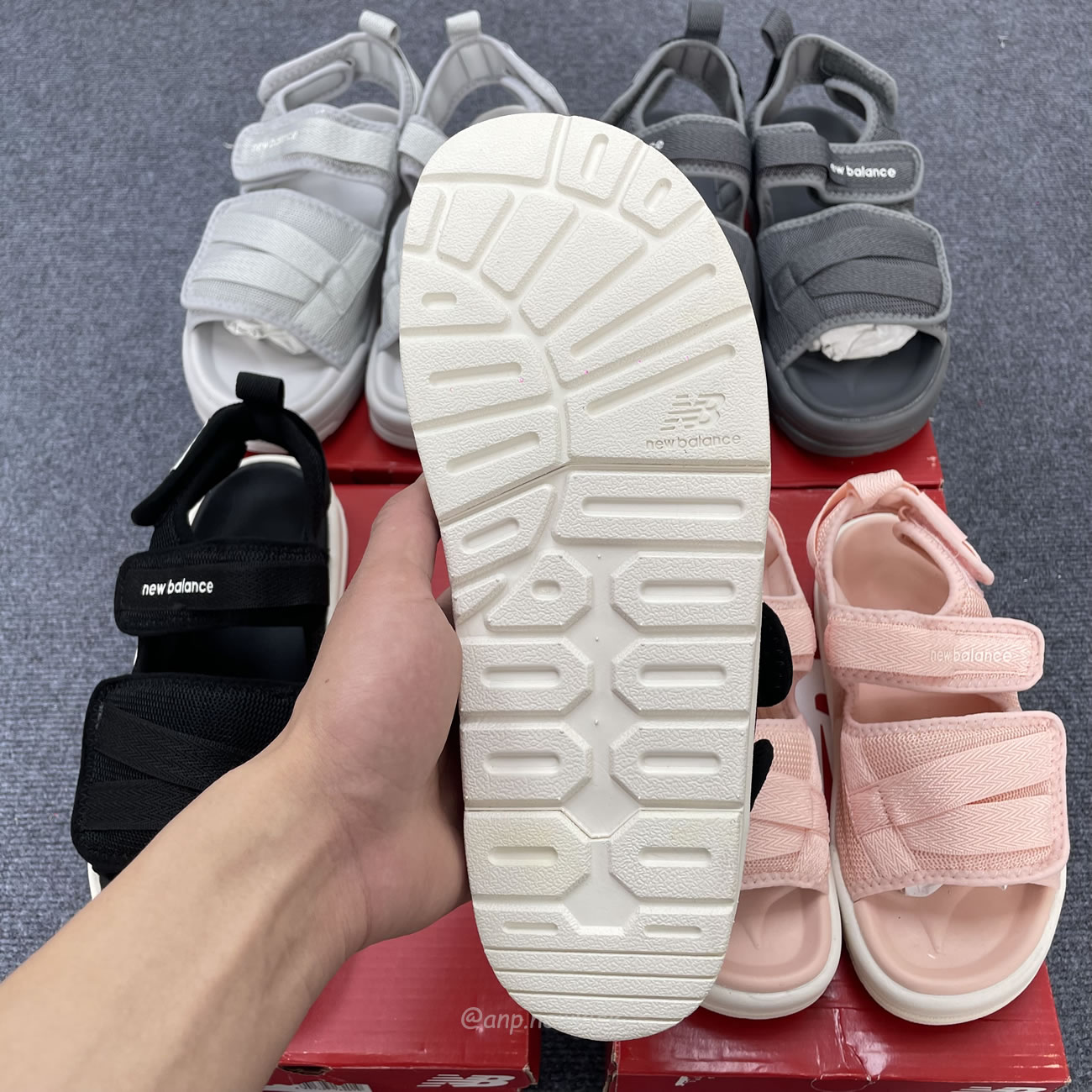 New Balance 3206 Sandal Pink Cream Black White Gray Sdl3206b (7) - www.newkick.vip