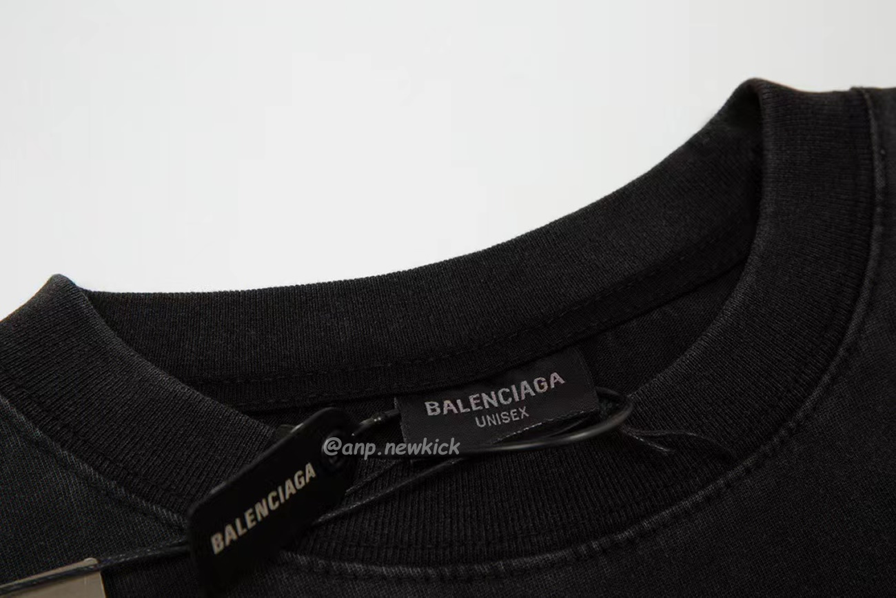 Balenciaga Sanskrit Alphabet Full Body Print Short Sleeve T Shirt (2) - www.newkick.vip