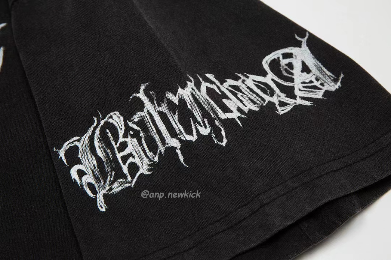 Balenciaga Sanskrit Alphabet Full Body Print Short Sleeve T Shirt (6) - www.newkick.vip