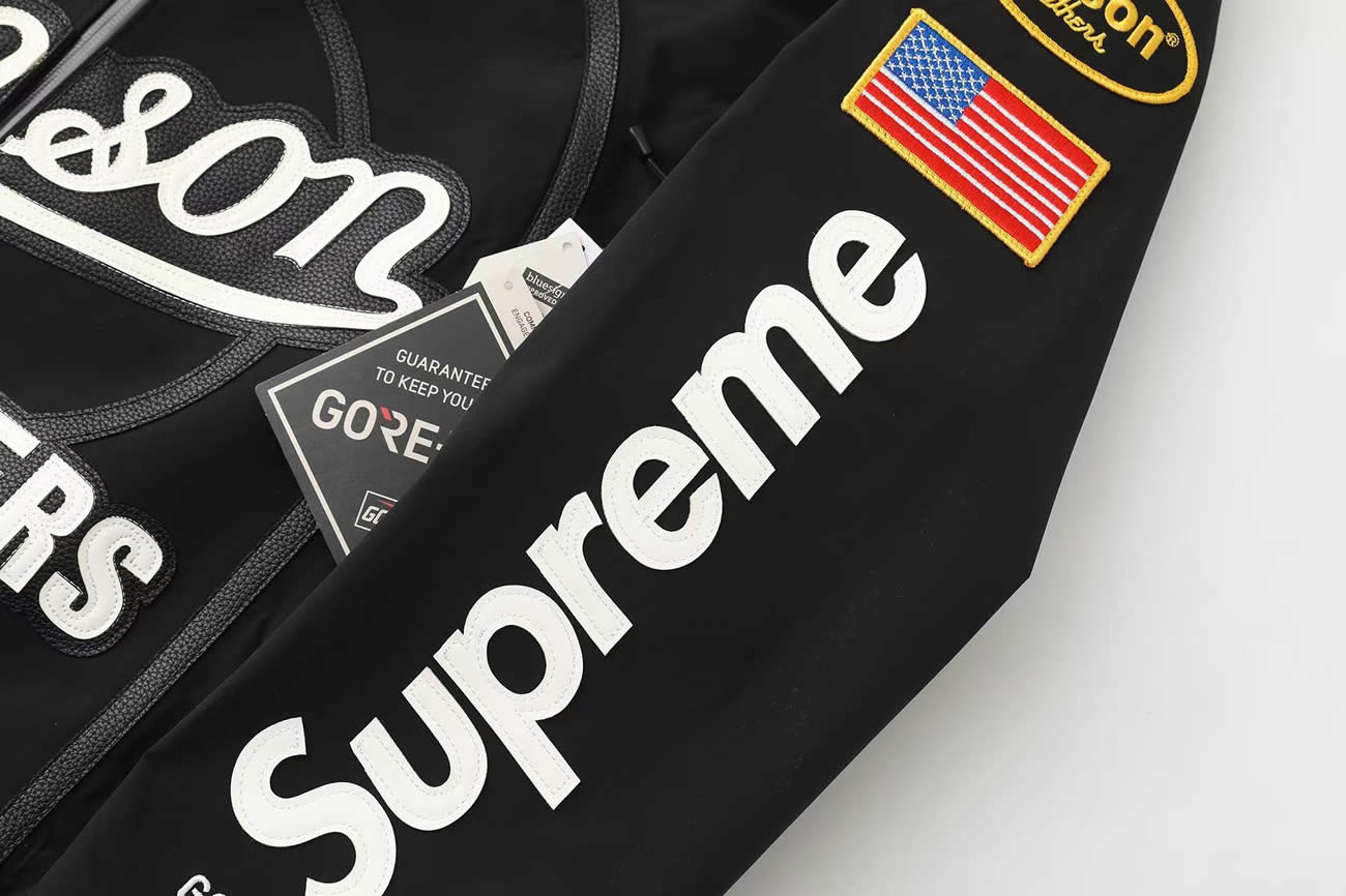 Supreme Vanson Leathers Gore Tex Shell Jacket Black Blue White Fw25 (15) - www.newkick.vip Supreme Vanson Leathers Gore Tex Shell Jacket Black Blue White Fw25 (15) - www.newkick.vip