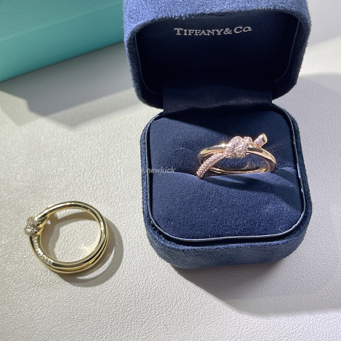 Tiffany T Rose Gold Diamond Double Row Ring (5) - www.newkick.vip