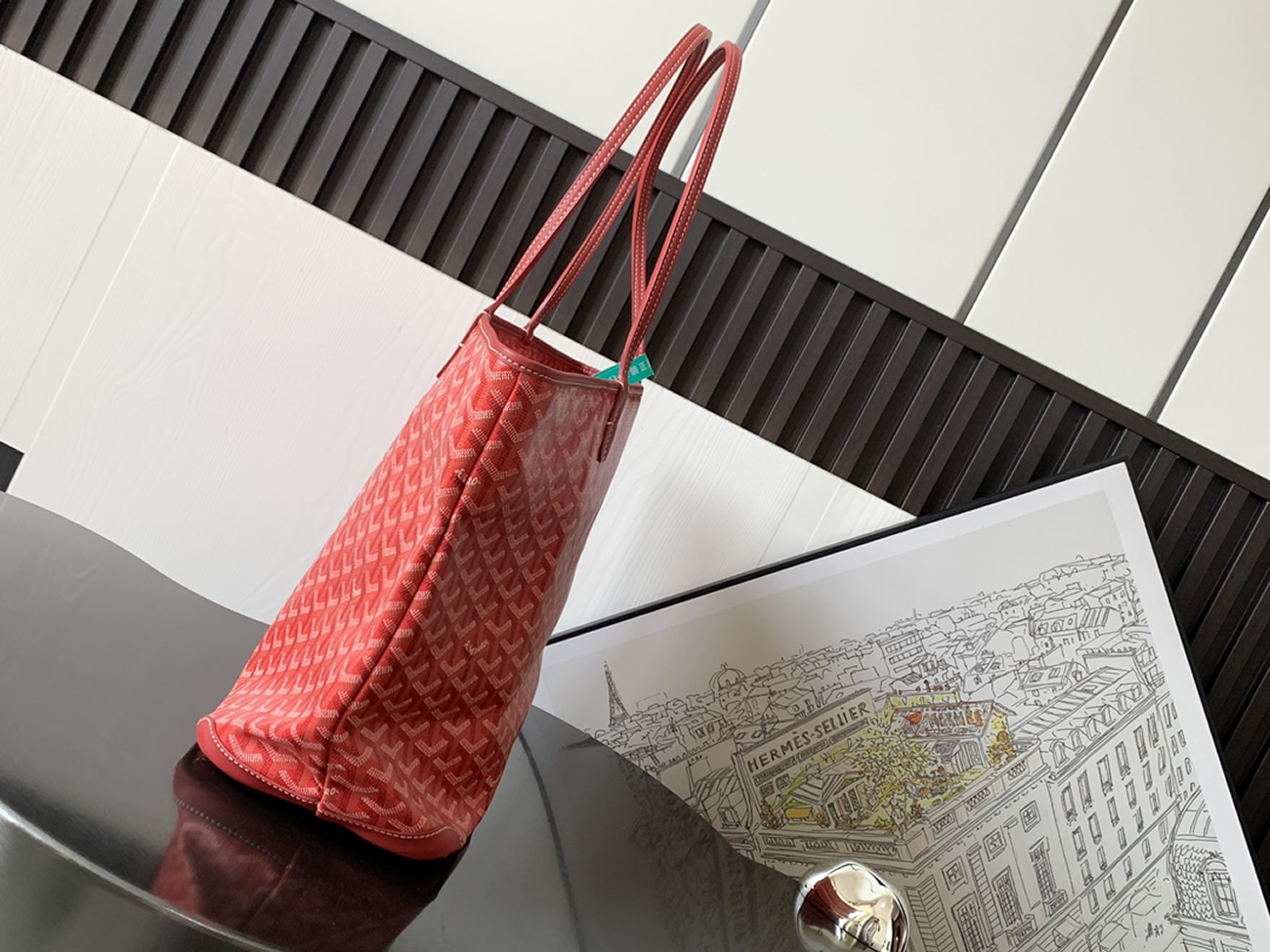 Goyard Artois Tote Pm Blacknatural Green Grey Red White Navy Blue Black Yellow (22) - www.newkick.vip