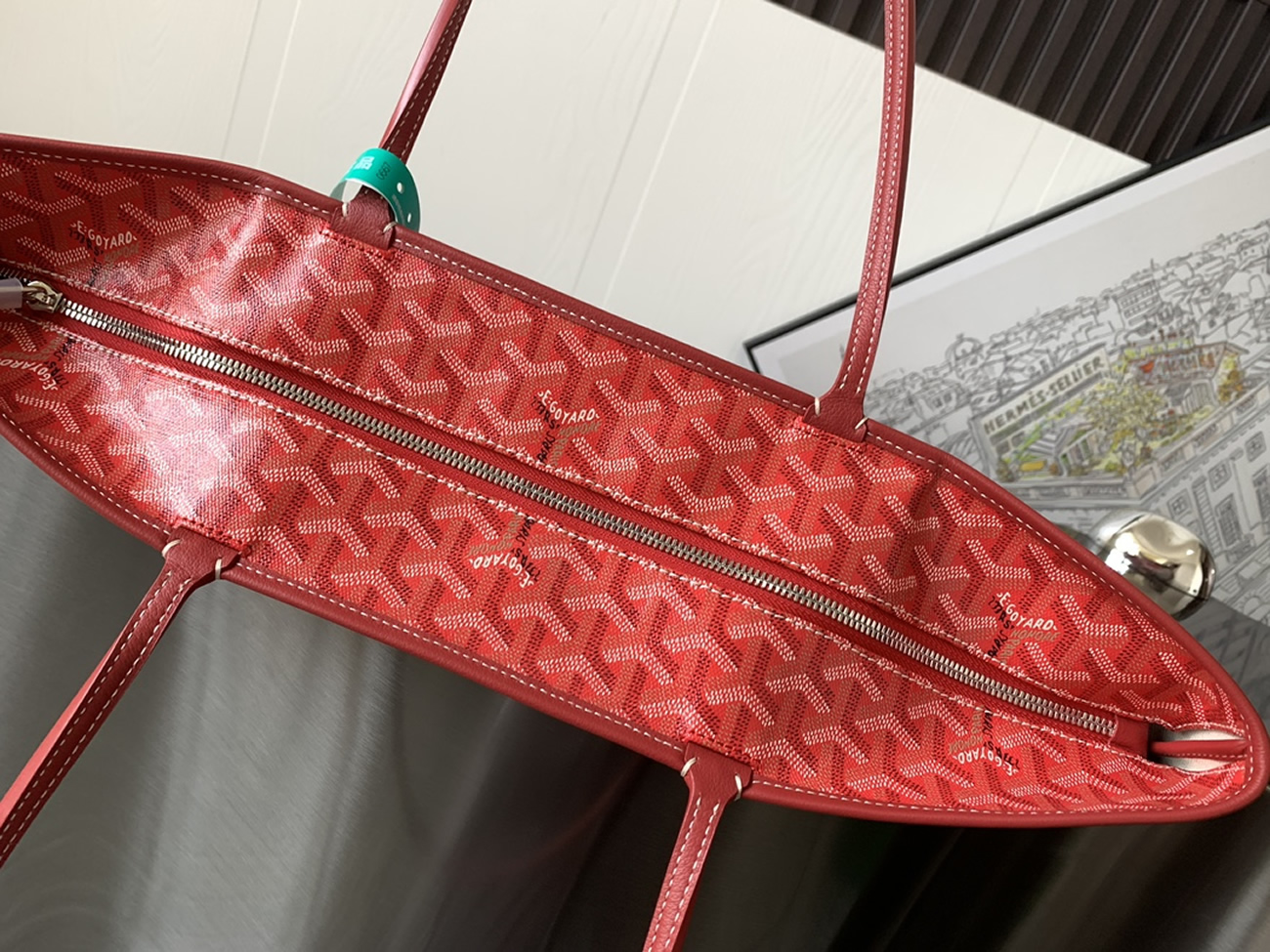 Goyard Artois Tote Pm Blacknatural Green Grey Red White Navy Blue Black Yellow (24) - www.newkick.vip