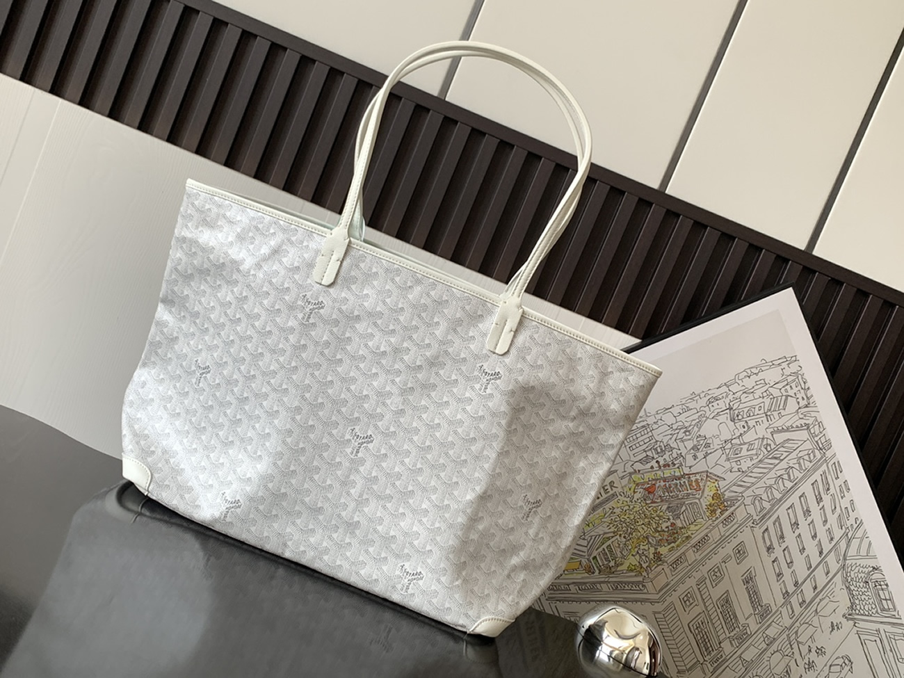 Goyard Artois Tote Pm Blacknatural Green Grey Red White Navy Blue Black Yellow (6) - www.newkick.vip