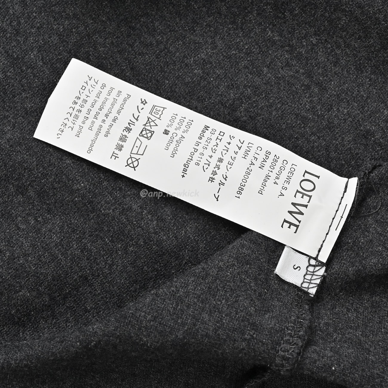Loewe 24ss Two Tone Embroidered Logo Dark Gray Short Sleeved T Shirt (3) - www.newkick.vip Loewe 24ss Two Tone Embroidered Logo Dark Gray Short Sleeved T Shirt (3) - www.newkick.vip